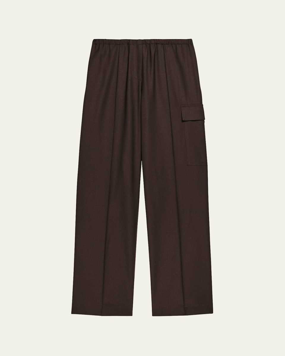 Relaxed Pull-On Cargo Trousers